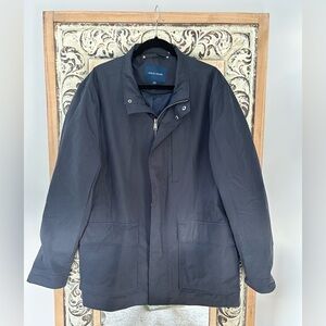 Cole Haan Navy Blue Lightweight Casual Zipper Jacket